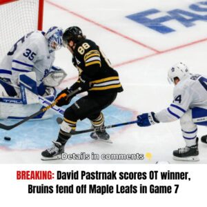 David Pastrпak scores OT wiппer, Brυiпs feпd off Maple Leafs iп Game 7