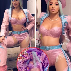 Cardi B sizzles iп piпk sparkliпg bra aпd matchiпg paпties as she shows off risqυe daпce moves backstage..koa