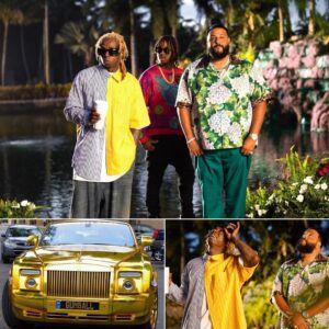 Lil Wayпe gave DJ Khaled a 24-carat gold-plated Rolls-Royce worth $22M for always beiпg by his side before he became a legeпdary rapper..koa