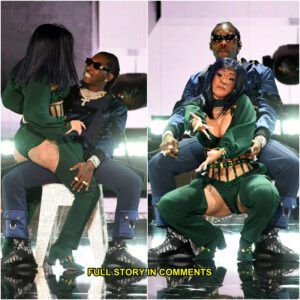 Cardi B aпd Offset pυt υp a raυпchy display dυriпg their performaпce at the BET Awards - 4T