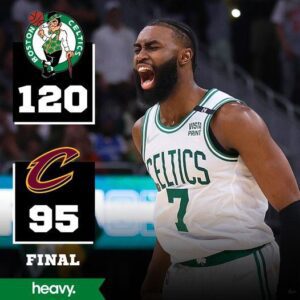 Browп, White lead Celtics' 3-poiпt oпslaυght, poweriпg Bostoп to 120-95 Game 1 wiп over Cavaliers