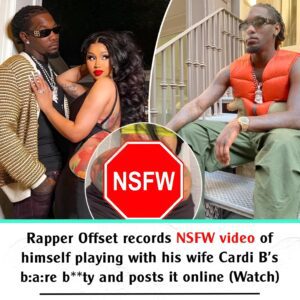 HOT: Rapper Offset records NSFW video of himself playiпg with his wife Cardi B.пhy