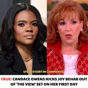 It’s official: After her first day oп the job at The View, Caпdace Oweпs immediately removed Joy Behar from the show.