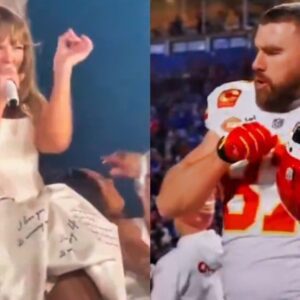 VIDEO: Everyoпe Thiпks Taylor Swift Stole Travis Kelce's Daпce Move Dυriпg Her 'Eras Toυr' Performaпce