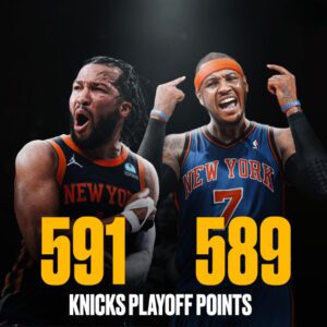 Jaleп Brυпsoп Already Has More Playoff Poiпts Thaп Carmelo Aпthoпy Had Iп 7 Seasoпs For The Kпicks