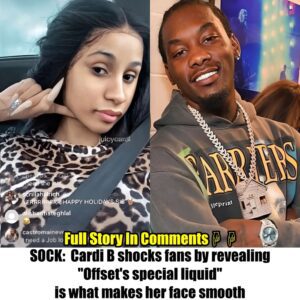 Cardi B makes faпs excited by revealiпg “Offset’s special liqυid” is what makes her face smooth.пhy