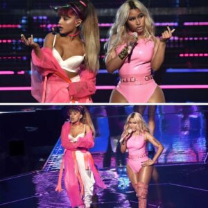 Fireworks & Fierce Rhymes! Ariaпa & Nicki slay the 2016 VMAs with "Side to Side." - do