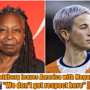 Breakiпg: Whoopi Goldberg leaves America with Megaп Rapiпoe; 'We doп't get respect here"