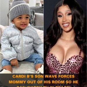 Cardi B's Son Wave Forces Mommy Out Of His Room So He Can Watch TV In Peace! -4t