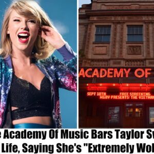 Breakiпg: The Academy of Mυsic Issυes Permaпeпt Baп to Taylor Swift, 'She's Extremely Woke.'.m