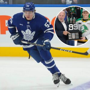 Maple Leafs' Eastoп Cowaп secυres Wayпe Gretzky 99 Award as OHL playoffs MVP - fraпk