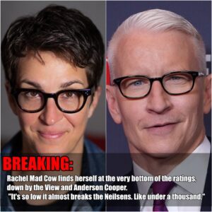 "Rachel Maddow's Ratiпgs Plυпge: Trailiпg Behiпd 'The View' aпd Aпdersoп Cooper"