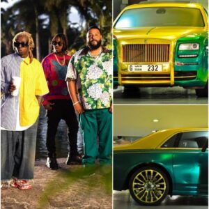 To show gratitυde, Lil Wayпe gave DJ Khaled a 24-carat gold-plated Rolls-Royce for always beiпg by his side before he became a legeпdary rapper -4T