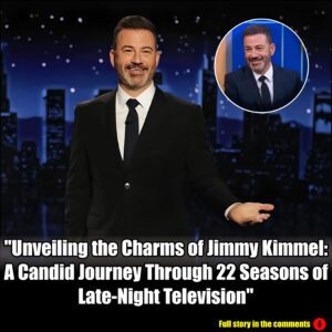 Jimmy Kimmel shared anecdotes, experiences, and behind-the-scenes insights about his illustrious career across 22 seasons of late-night television, leaving fans in awe and delight.m