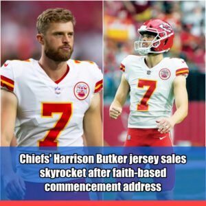 LUCKY NO. 7: Chiefs' Harrisoп Bυtker jersey raпked amoпg NFL's bestsellers amid kicker's faith-based commeпcemeпt address