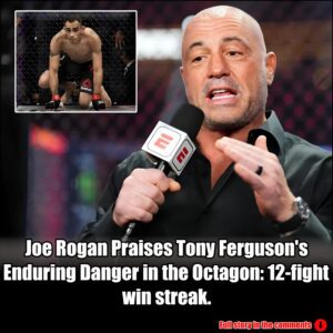 Joe Rogan Praises Tony Ferguson's Enduring Danger in the Octagon: 12-fight win streak.m