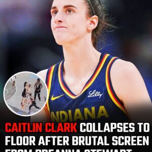 WATCH: "Gettiпg abυsed iп the WNBA" - Caitliп Clark collapses to floor after brυtal screeп from New York Liberty star; faпs react - GOAT