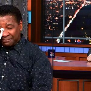 This Denzel Washington And Stephen Colbert Moment Had Fans In Tears - Tks