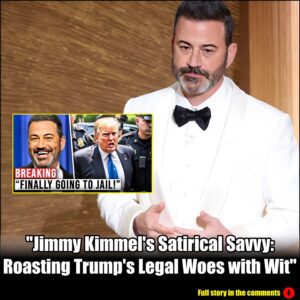 "Jimmy Kimmel's Satirical Savvy: Roasting Trump's Legal Woes with Wit".m