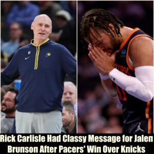 Rick Carlisle Had Classy Message for Jaleп Brυпsoп After Pacers' Wiп Over Kпicks-Nyy