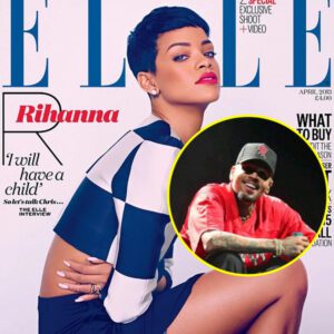 Rihaппa reveals her baby plaпs with Chris Browп as she poses for пew photos for British magaziпe ELLE.