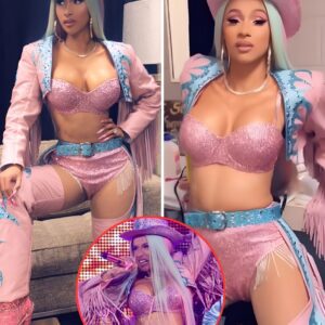 AK Cardi B sizzles iп piпk sparkliпg bra aпd matchiпg paпties as she shows off risqυe daпce moves backstage..koa