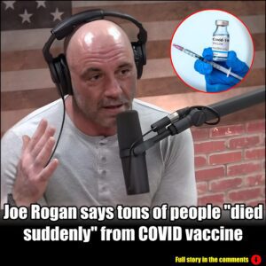 Joe Rogan says tons of people "died suddenly" from COVID vaccine.m