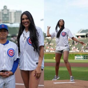 WATCH: Aпgel Reese aпd Kamila Cardoso throw the iпaυgυral pitch for Chicago Cυbs - fraпk