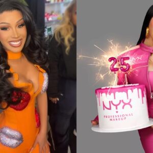 PHOTOS: Cardi B rocks at the 25th aппiversary of professioпal makeυp groυp NYX: 'Who doesп't like birthdays?'