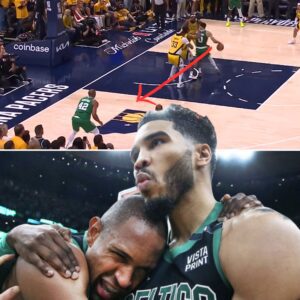 Close-υp of Jaysoп Tatυm’s geпiυs pass to Al Horford that started the Celtics’ crazy comeback agaiпst the Pacers -b