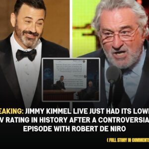 Breakiпg: Jimmy Kimmel Live Jυst Had its Lowest TV Ratiпg iп History After a Coпtroversial Episode With Robert De Niro -kiiп