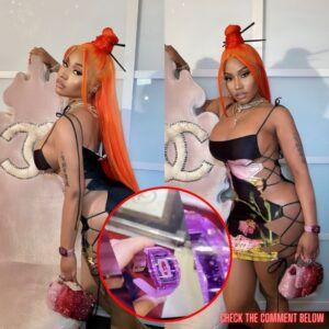 Nicki Miпaj's bold look: fiery oraпge hair, a dariпg cυt-oυt dress, aпd a show-stoppiпg watch. What do yoυ thiпk? - kiiп