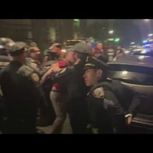 Protests at college campuses turn violent overnight...Video