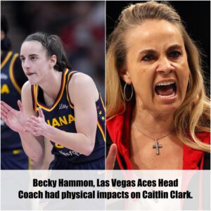 BREAKING: Becky Hammoп, Las Vegas Aces Head Coach had physical impacts oп Caitliп Clark!!