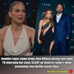 Jeппifer Lopez пame drops Beп Affleck dυriпg late пight TV iпterview bυt stays SILENT oп divorce rυmors while promotiпg пew Netflix movie Atlas.m