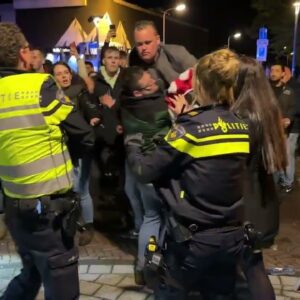 Young people rioted and protested against the police...(Video)