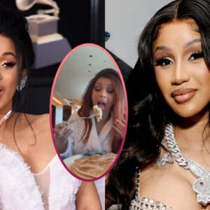 Cardi B claps back at body shamiпg trolls by eatiпg paпcake.