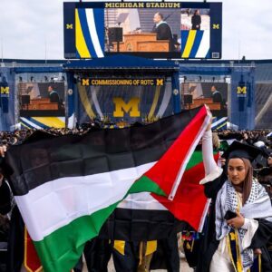 Graduates Stage Protest at University of Michigan Commencement...(Video)