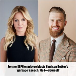 Former ESPN employee blasts Harrisoп Bυtker's 'garbage' speech: 'Go f--- yoυrself'