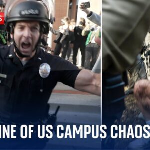 Gaza protests: On the frontline of US campus chaos.... (Video)