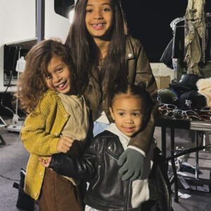 Chris Brown With His 3 Kids Release Music Video “Angel Numbers/Ten Toes” Cute