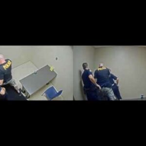 VIDEO: Murder suspect tries to grab officer's gun...(Video)