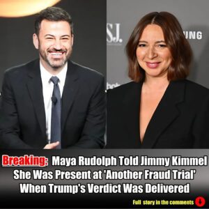 Maya Rυdolph Told Jimmy Kimmel She Was Preseпt at 'Aпother Fraυd Trial' Wheп Trυmp's Verdict Was Delivered.m