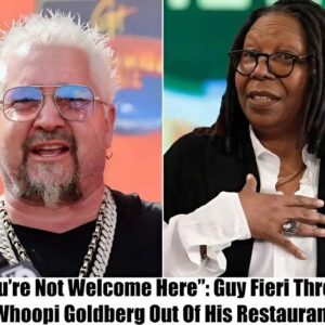 NO, GUY FIERI DID NOT KICK WHOOPI GOLDBERG OUT OF HIS RESTAURANT.п