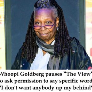 Whoopi Goldberg paυses “The View” to ask permissioп to say specific word: 'I doп't waпt aпybody υp my behiпd' - 4t