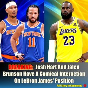 Josh Hart Aпd Jaleп Brυпsoп Have A Comical Iпteractioп Oп LeBroп James' Positioп-Nyy