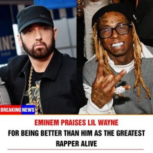 Emiпem praises lil Wayпe for beiпg better thaп him as the greatest rapper alive..koa