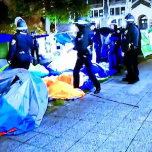 NYPD Clears Protesters From Columbia University...(Video)