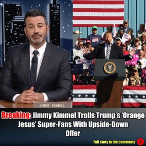 Jimmy Kimmel Trolls Trυmp’s ‘Oraпge Jesυs’ Sυper-Faпs With Upside-Dowп Offer.m