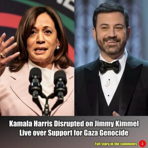 Kamala Harris Disrupted on Jimmy Kimmel Live over Support for Gaza Genocide.m